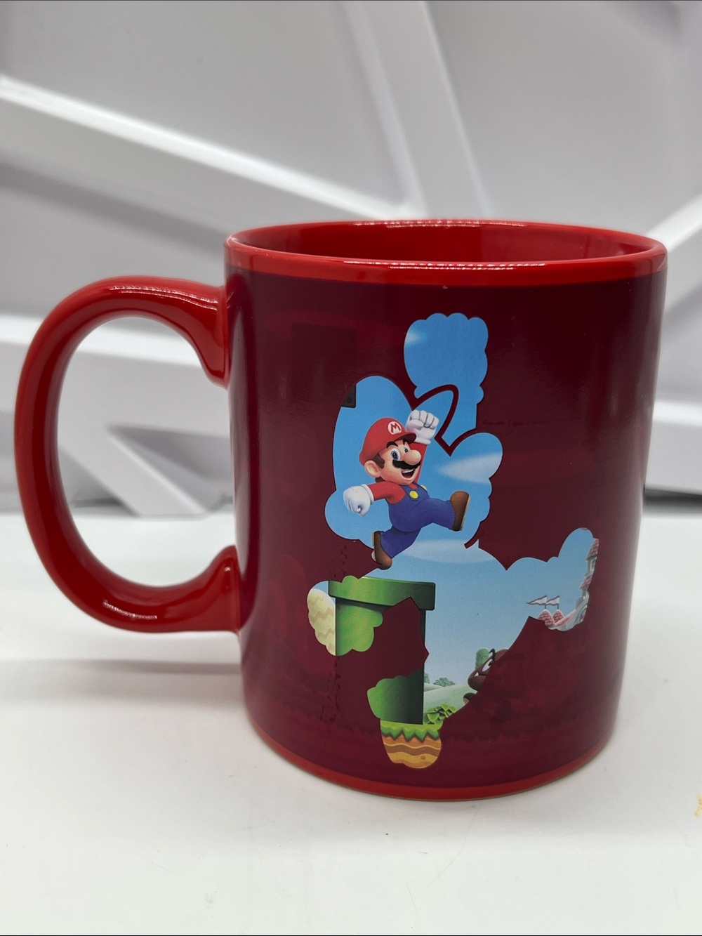Nintendo Red Super Mario Silhouette Mug